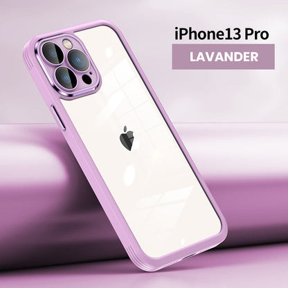 Upgraded Protective Cover Metal Button iPhone Case With Lens Film