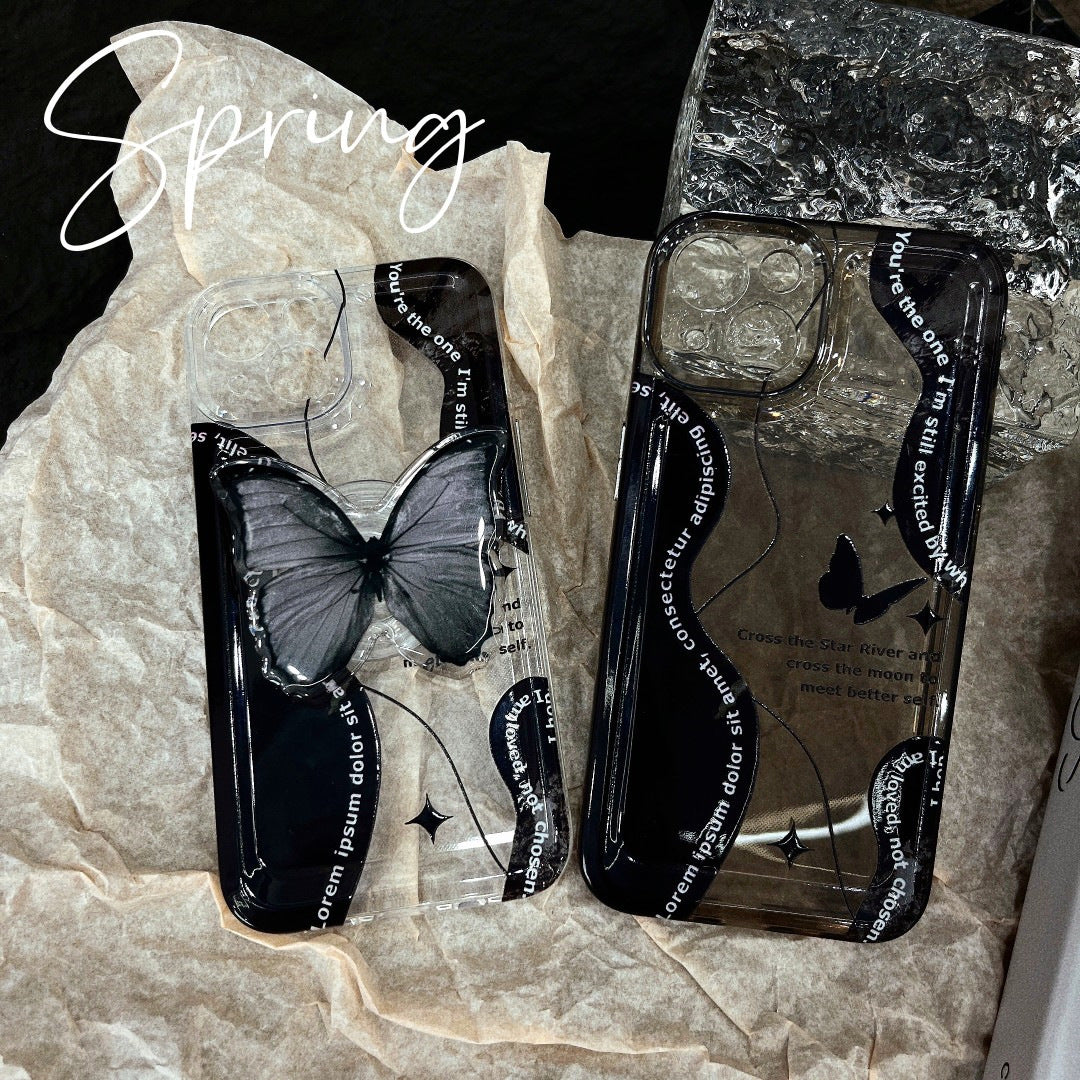 New black butterfly phone case 50% off