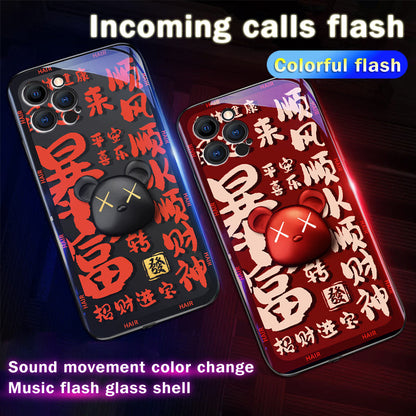 【Mascot bear】flash phonecase for APPLE/HUAWEI