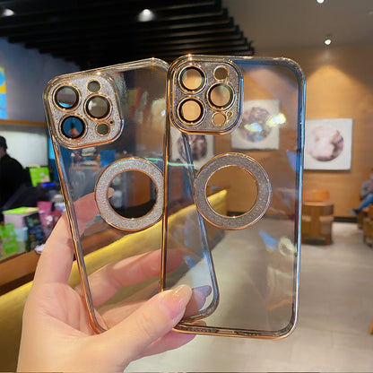 Luxury Electroplating iPhone Case With Camera Protector