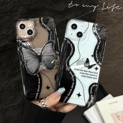 New black butterfly phone case 50% off