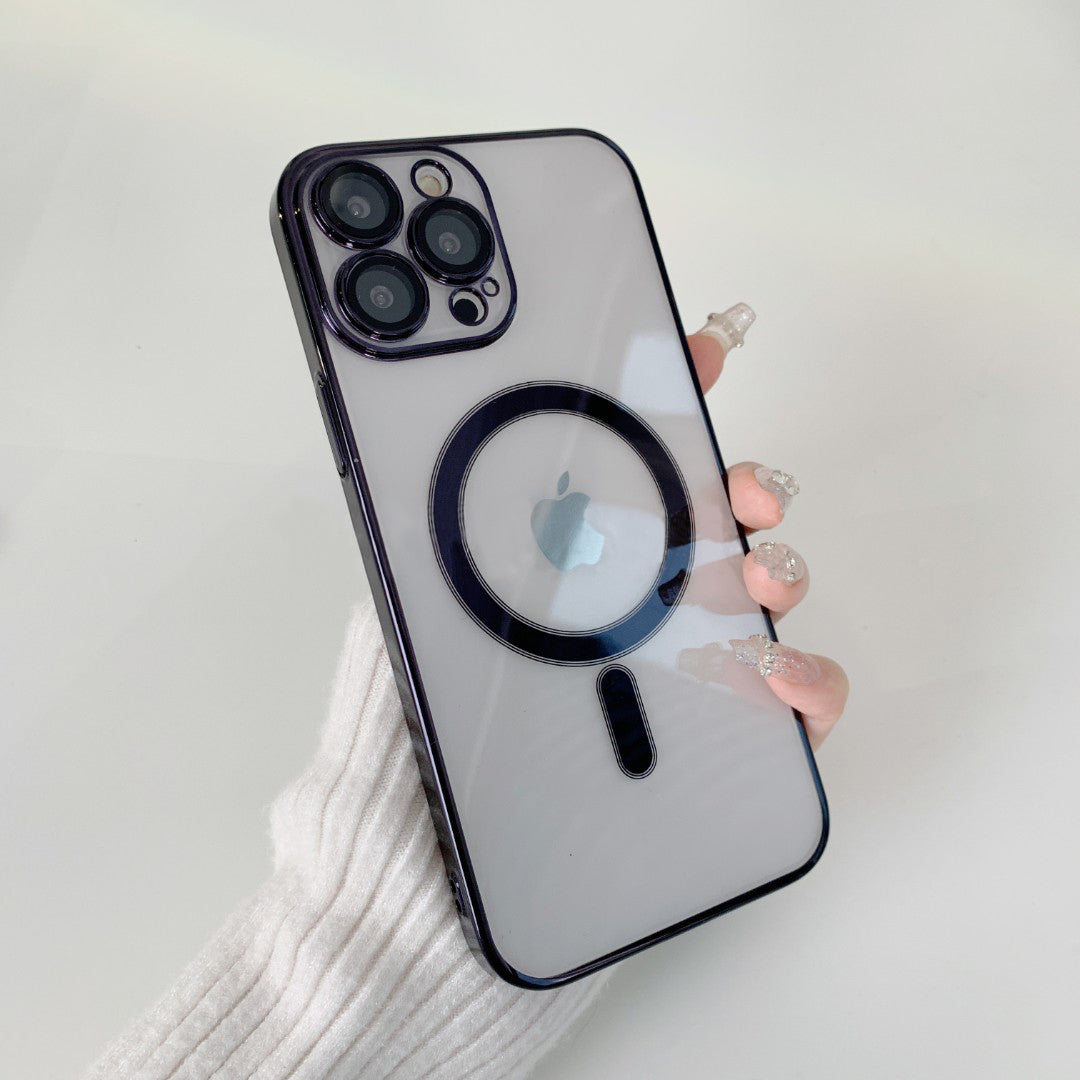 Magsafing Transparent iPhone Case With Camera Protector