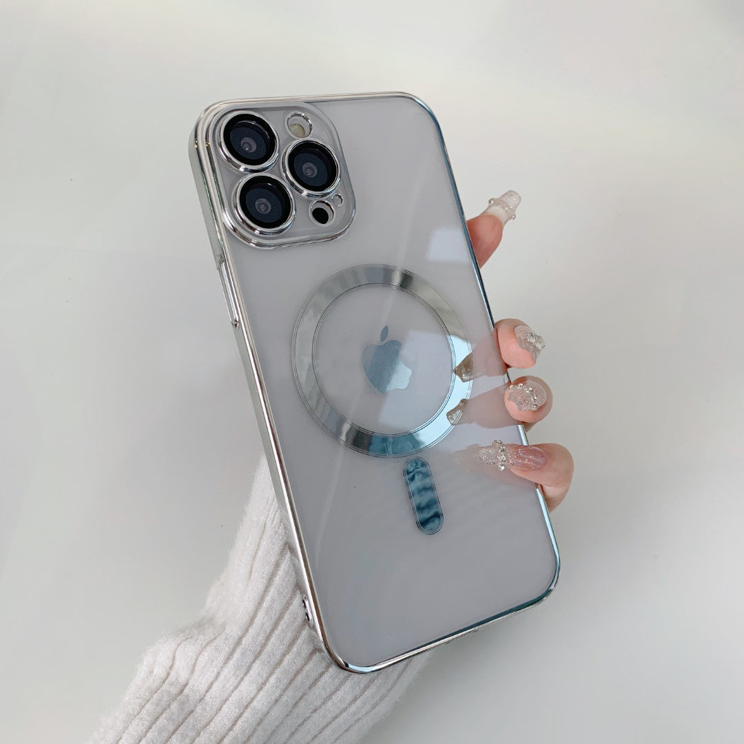 Magsafing Transparent iPhone Case With Camera Protector