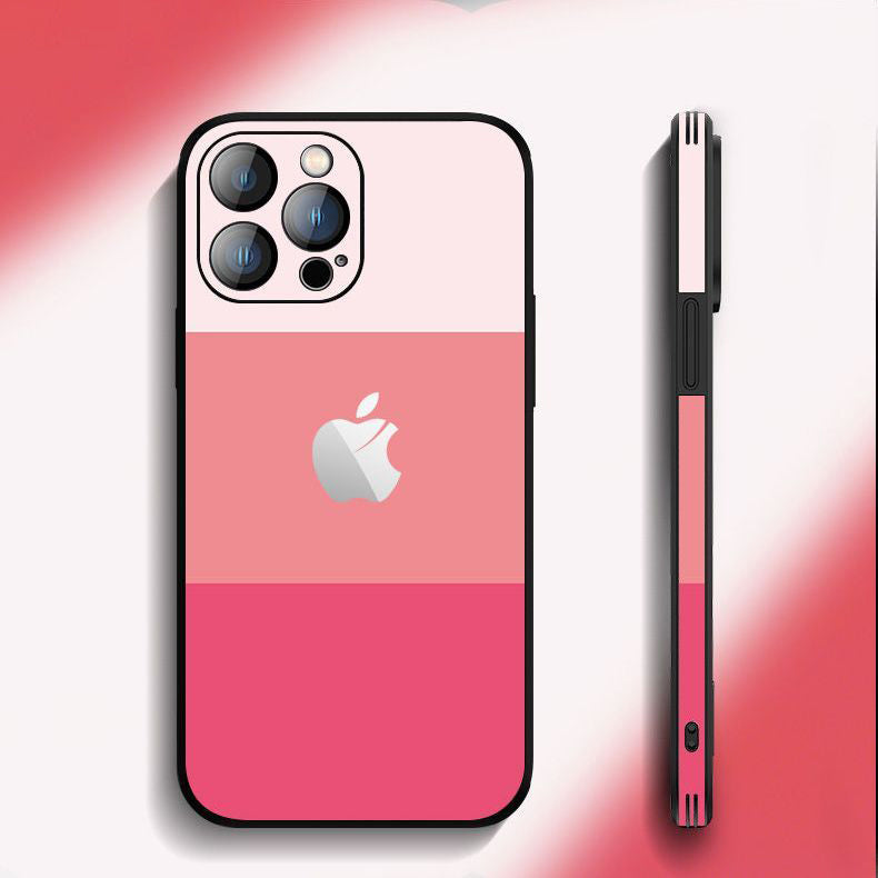 Three-color Stitching Case Cover For iPhone