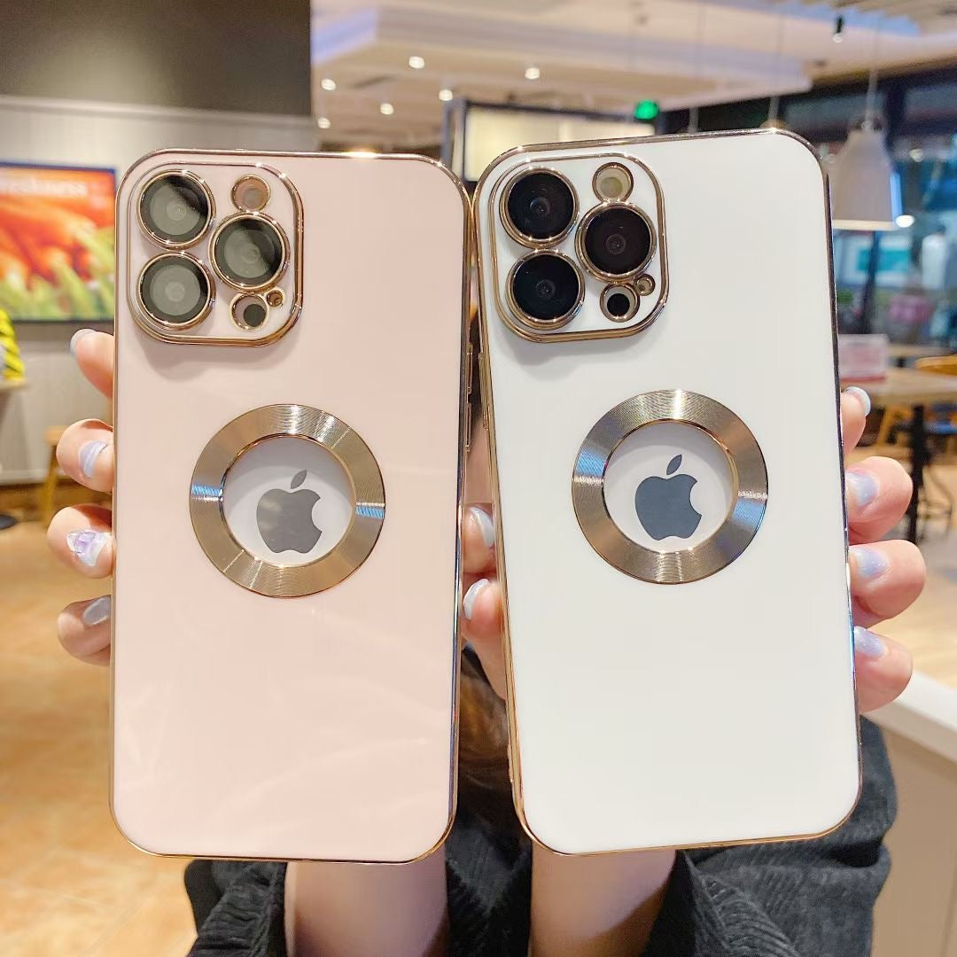 Upgraded Version Solid Color Lens iPhone Case With Camera Protector