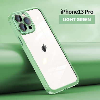 Upgraded Protective Cover Metal Button iPhone Case With Lens Film