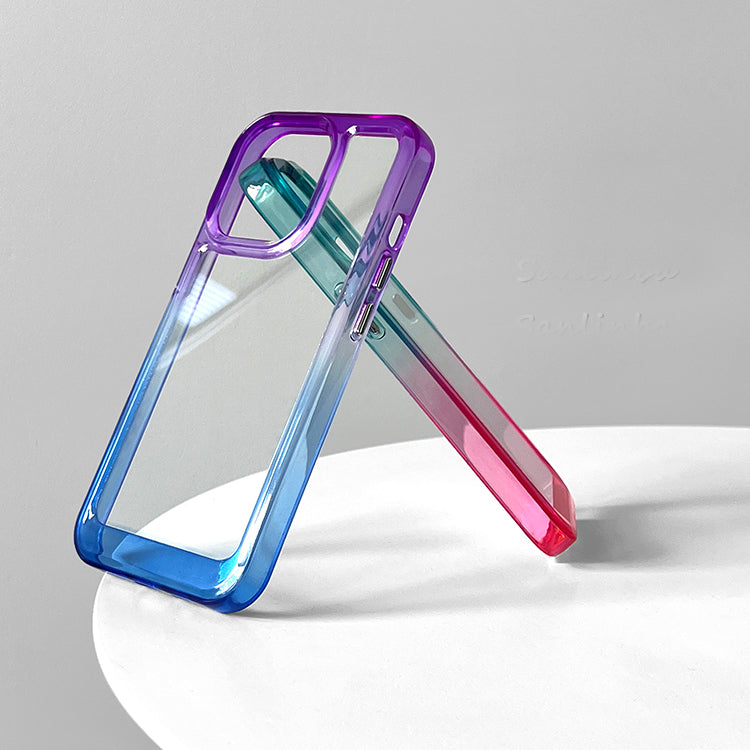 Clear Color Matching Gradient iPhone Case