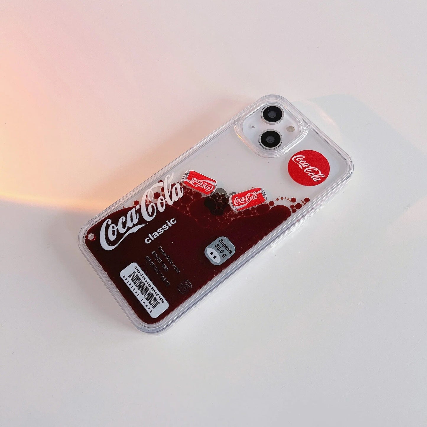 Fashion 3D quicksand cola pattern phone case