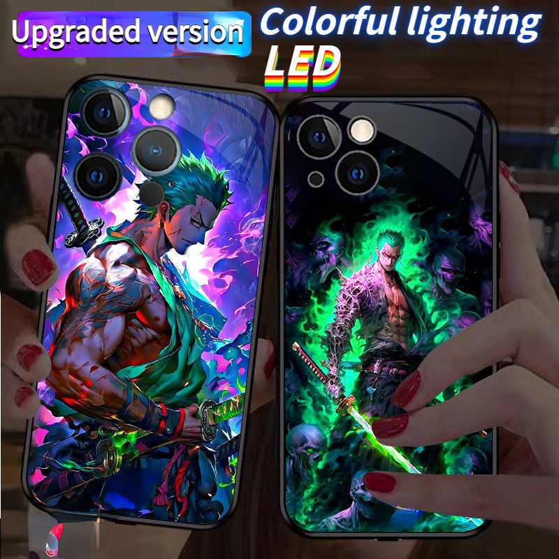 Zoro [Skulls] Smart Control LED Music Luminous Phone Case For iPhone/Samsung