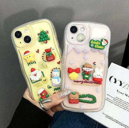 Christmas Cartoon Silicone iPhone Case