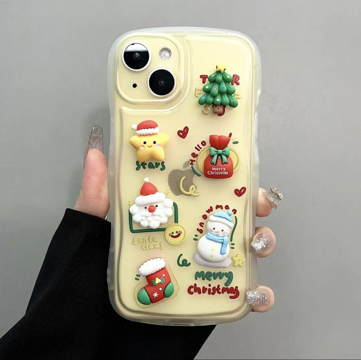 Christmas Cartoon Silicone iPhone Case