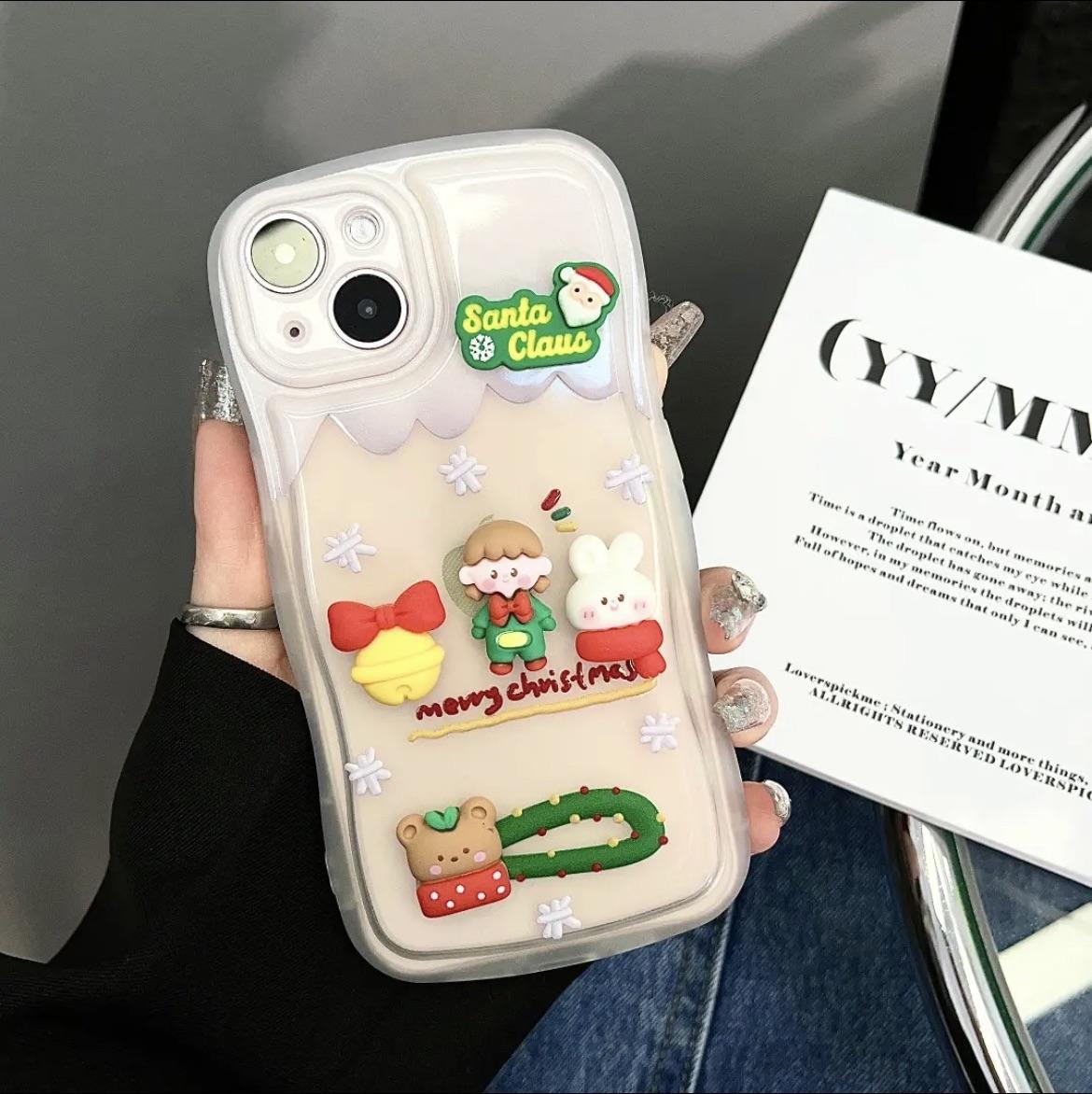 Christmas Cartoon Silicone iPhone Case