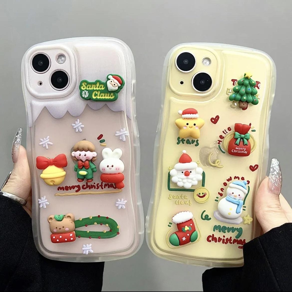 Christmas Cartoon Silicone iPhone Case