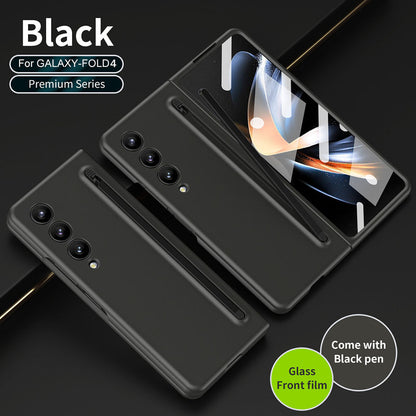 All-in-one Anti-fall Protective Case With Pen Tray Shell and Film Phone Case For Samsung Galaxy Fold 3 Fold 4 Fold 5