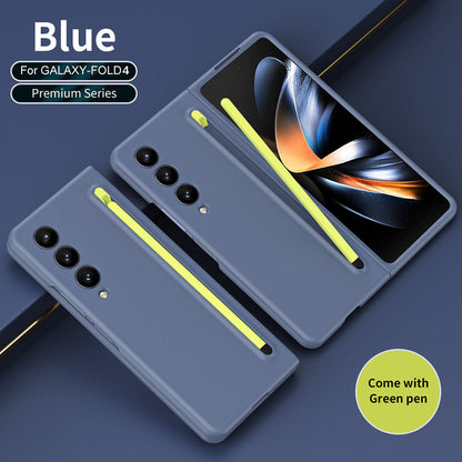 All-in-one Anti-fall Protective Case With Pen Tray Shell and Film Phone Case For Samsung Galaxy Fold 3 Fold 4 Fold 5