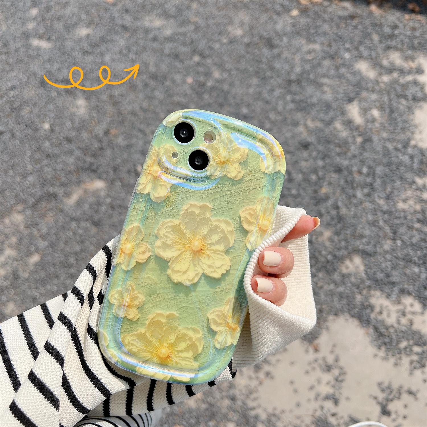 Retro oil painting phone case