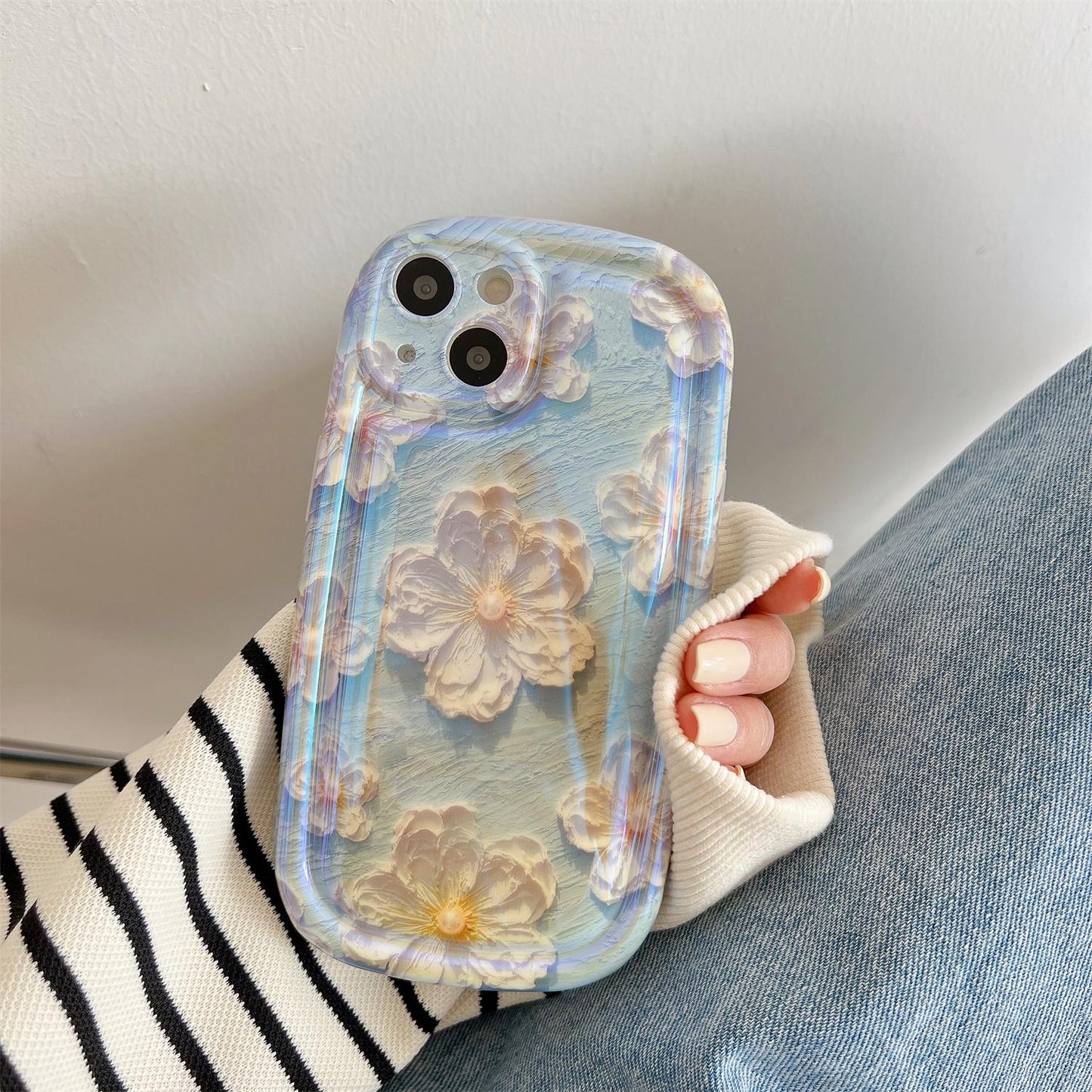 Retro oil painting phone case