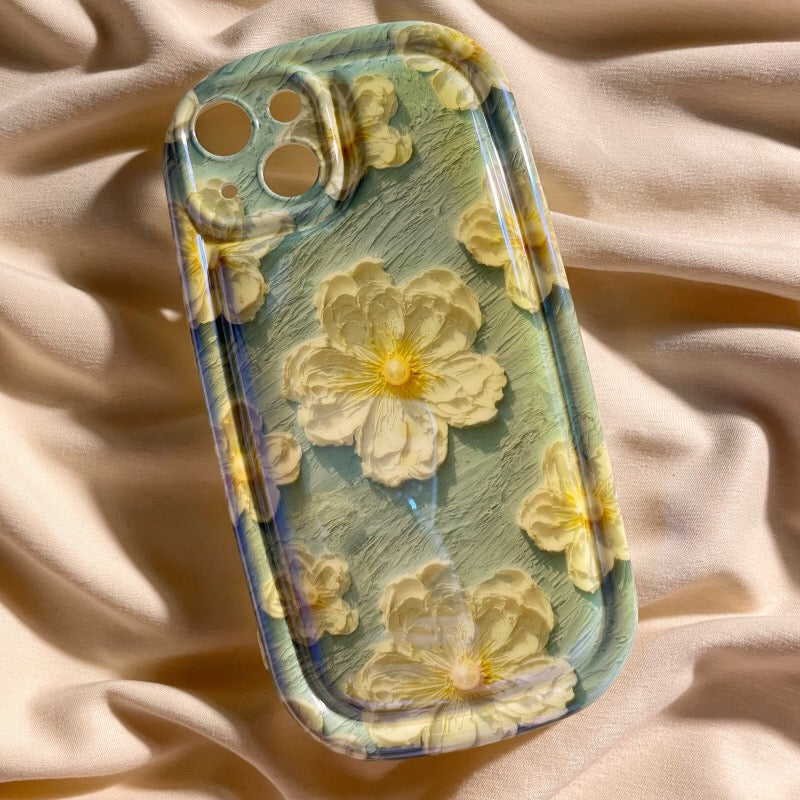 Retro oil painting phone case