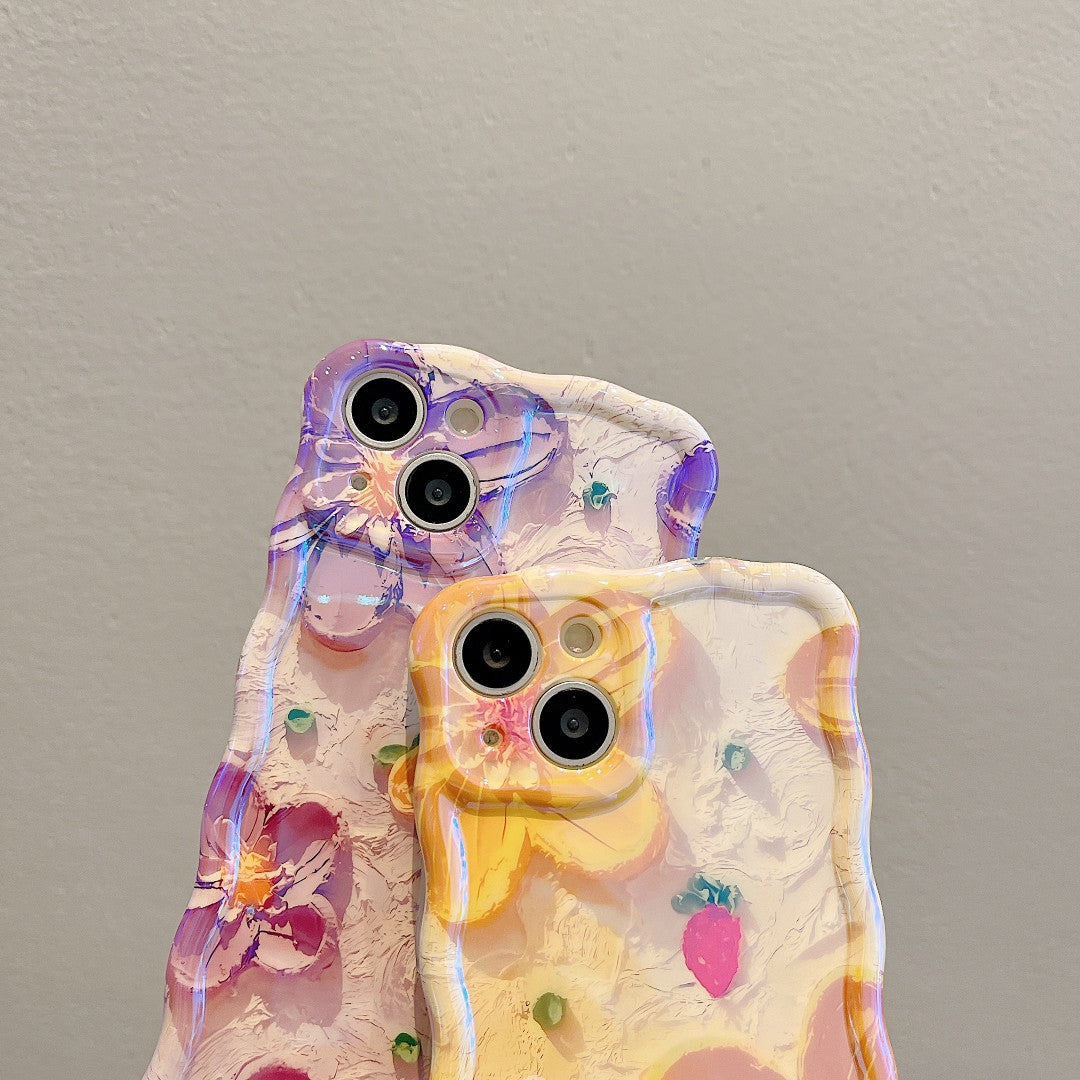 New listing 2 iPhone retro oil painting pattern phone case