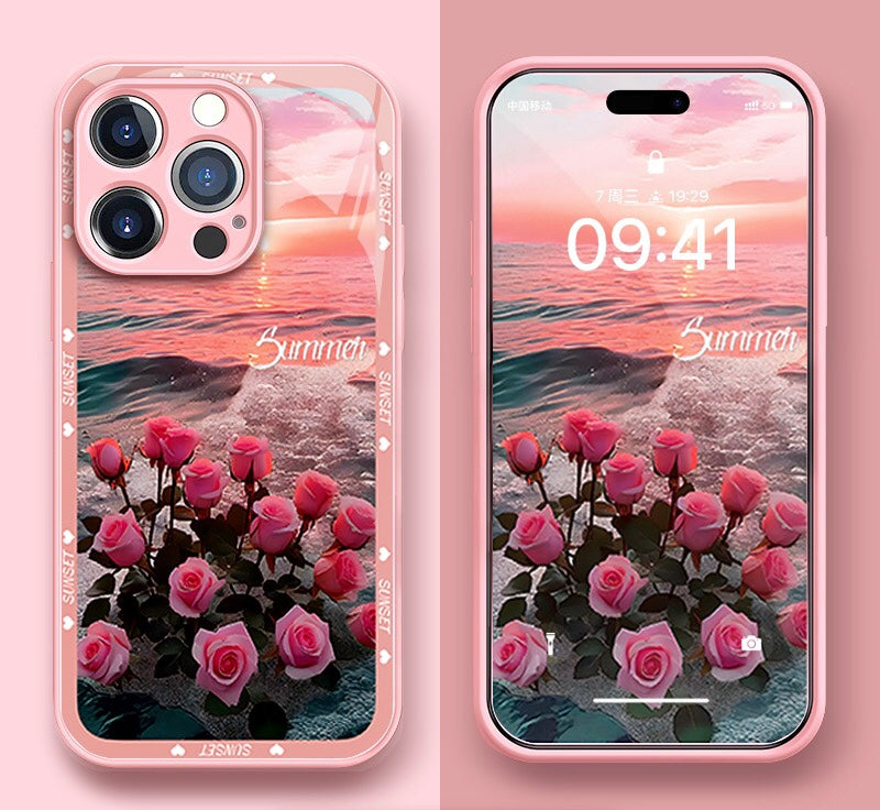 2023 latest seascape rose phone case